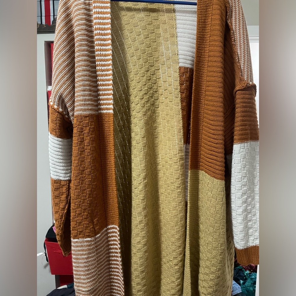 Brown cardigan 1x